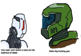 DOD YOU CANT JUST SHOOT A HOLE IN THE SURFACE OF MARS Haha big f------ gun