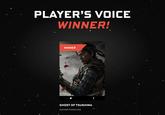 PLAYER'S VOICE WINNER! WINNER f GHOST OF TSUSHIMA SUCKER PUNCH/SIE