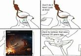 "Wojak comic":https://knowyourmeme.com/memes/subcultures/wojak-comics in which a man is about to hang himself and is then convinced to live after he is handed a sheet of paper with the "Kenobi" poster on it. 20 years later he thinks, "Hard to believe that was almost 20 years ago.
