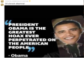 it's brock obamna Posted by u/ieatjamsauce 2 years ago It's brock obamna! PRESIDENT OBAMA IS THE GREATEST HOAX EVER PERPETRATED ON THE AMERICAN PEOPLE - Obama