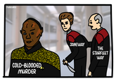 /U/ASCAREA HE JANEWAY THE STARFLEET WAY COLD-BLOODED,. MURDER