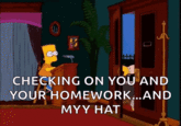 Grandpa Abe Exit GIF CHECKING ON YOU AND YOUR HOMEWORK..AND МҮҮ НАT