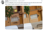 maria. @misstrainwreck · Apr 26, 2017 Me veo obligada a ser yo la que dé la noticia de que esa obra de arte murió 000 hace meses cuando renovaron toda la fachada. #RIP EMOSIDO ENGAÑA DO