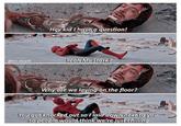 Hey kid I have a question! Yeah Mr Stark? @mr.stxark Why are we laying on the floor? You got knocked out so I laid down next to you so people would think we're just chilling