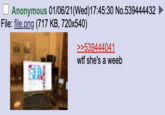 U Anonymous 01/06/21(Wed)17:45:30 No.539444432 ► File: file.png (717 KB, 720x540) >>539444041 w-- she's a weeb
