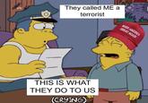 They called ME a terrorist gdg MAKE AMERICA GREAT AGAIN THIS IS WHAT THEY DO TO US (CRYING)