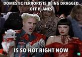DOMESTIC TERRORISTS BEING DRAGGED. OFF PLANES IS SO HOT RIGHT NOW
