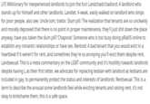 LFS Wiktionary for inexperienced landlords to join the fun! Landchad/chadlord: A landlord who stands up for himself and other landlords. Landlet: A weak, easily walked on landlord who Simps for poor people, also see: Uncle tom, traitor. Slum pill: The rea
