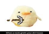 When a noob griefs your dirt house