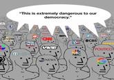 "This is extremely dangerous to our democracy." msn Jark Emes Newwn MSNBC Snopes Sun BET CNN OCBS /EOX NEWS VEWS1 FACTCHECKORG chann POLITICO VisiO THE HHUFFINGTO POST NBC abc NEWS BS. IL IL