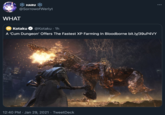 HARU * @SorrowofWerlyt WHAT Kotaku @Kotaku · 1h A 'C-- Dungeon' Offers The Fastest XP Farming In Bloodborne bit.ly/39UP4VY 12:40 PM · Jan 29, 2021 · TweetDeck