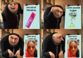 cover yoursel in glue run out of hairspray HAIR SPRAY glue won't come off glue won't come off