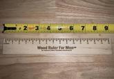 6 7 8 6. Milwauke 25 t in PTA-17-459 Inches 6 10 11 12 13 14 15 Wood Ruler For Men By National United Tabulation Syndicate