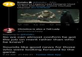Kotaku O @Kotaku · 33m K Hogwarts Legacy Lead Designer Used To Run Anti-Social Justice YouTube Channel dlvr.it/Rt9tsF 143 27 234 393 Christina is also a Tall Lady @ChristinaTasty Replying to @Kotaku So we can almost confirm he got the job on merit rather than who he knew? Sounds like good news for those who were looking forward to the game. 9:44 AM · 21 Feb 21 · Twitter Web App
