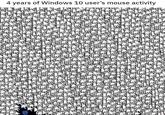 4 years of Windows 10 user's mouse activity ay