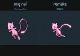 Mew Remake original remake Black ano white Javier G