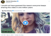 I would not have guessed the reason everyone keeps sharing this video in one million years