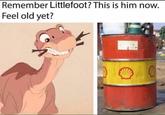Remember Littlefoot? This is him now. Feel old yet?