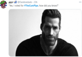 Apyr E @Daniloxidado · 23h "Yes, I voted for #TheCumPipe, how did you know?"