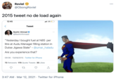 Roviel ... @ObongRoviel 2015 tweet no de load again 12:45 ll LTE Tweet Bashir Ahmad O @BashirAhmaad "Yesterday I bought fuel at N85 per litre at Audu Manager filling station in Dutse Jigawa State" - @umar_haladu Are you experience that? 09:06 · 13/09/2015 · Twitter for iPhone 72 Retweets 170 Quote Tweets 35 Likes 3:47 AM · Mar 12, 2021 · Twitter for iPhone