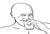 White drawn template