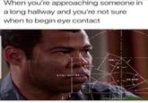 When you're approaching someone in a long hallway and you're not sure when to begin eye contact 180/n sin D-/ oin(180/n). 90.000 @MasiPobal cose 6sine