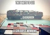 THEY HATE TO SEE EVERGREEN A GIRLBOSS WINNING imgflip .com