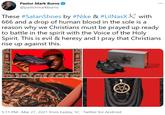 Pastor Mark Burns @pastormarkburns ... These #SatanShoes by #Nike & #LilNasX& with 666 and a drop of human blood in the sole is a reason why we Christians must be prayed up ready to battle in the spirit with the Voice of the Holy Spirit. This is evil & heresy and I pray that Christians rise up against this. 5:11 PM · Mar 27, 2021 from Easley, SC Twitter for Android Jan van Eyck Sleeve Reptile Font