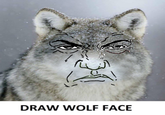 DRAW WOLF FACE