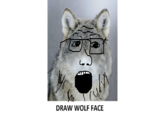 DRAW WOLF FACE
