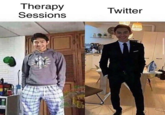 therapy sessions vs twitter Therapy Sessions Twitter