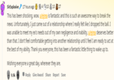 SirExplosive 17 hours ago O 24 e10 3 10 17 This has been shocking, wow. u/ejrea is fantastic and this is such an awesome way to break the news. Unfortunately, I just came out of a relationship where I really felt like I dropped the ball. I was unable to meet my ex's needs out of my own negligence and inability, u/ejrea deserves better than that. I don't feel comfortable getting into another relationship until I feel I am ready to act at the best of my ability. Thank you everyone, this has been a fantastic little thing to wake up to. Wishing everyone a great day, wherever they are. 9.9k Reply Give Award Share Report Save