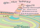 Oh, the hoopS Left You'll jump through to JUSTIFY DOMESTIC Economic- TERRORISM Left Liberravenes
