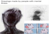 Drawings made by people with mental illness 0 0