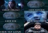 YOUR CRUSH HER FATHER HER EX HER BROTHER HER 1ST LOVE YOU