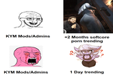 KYM Mods/Admins +2 Months softcore p--- trending KYM Mods/Admins 1 Day trending