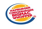 HAMBURGER CHEESEBURGER BIGMAC WHOPPER