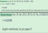 Anonymous Sun 30 Jan 2011 No.14325998 Quoted By: > > 14325947 Report I think to but then he every time similar somewhat and has talk fun so it makes sense for every frined Anonymous Sun 30 Jan 2011 No.14326010 14325998 English m-----------, do you speak i
