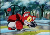A gif made taken from this episode of Medabots (Ep 83 "Rough On A Hot Tin Cat"):
<iframe width="560" height="315" src="https://www.youtube.com/embed/pW_p05GV2DI" title="YouTube video player" frameborder="0" allow="accelerometer; autoplay; clipboard-write; encrypted-media; gyroscope; picture-in-picture" allowfullscreen></iframe>
Found still images online but never an actual gif.