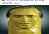 Me: Pickolas Cage isn't real he can't hurt you Pickolas Cage: