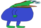 A depiction of Twitch streamer MOONMOON as borpa.