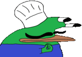 Borpa as an italian chef