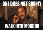 ONE DOES NOT SIMPLY WALK INTO MORDOR wwww