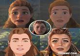 She looks like an old woman in Pixar and Disney style.