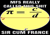 MFS REALLY CALLED THIS S--- C IT = d d. SIR C-- FRANCE