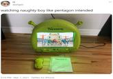 ... @ptgpic watching naughty boy like pentagon intended SHREK SHREK 6:19 PM · Mar 7, 2021 · Twitter for iPhone