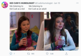 KID CUDI'S HUMOLOGIST @CudisHumologist · Jun 10 ... Me listening to Me listening to Kid Cudi as a kid Kid Cudi as an adult 7 27 995 5.6K