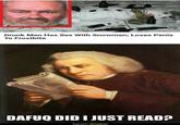 Drunk Man Has Sex With Snowman; Loses Penis To Frostbite DAFUQ DID I JUST READ? SueFreire| Memedroid