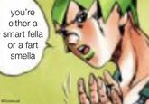 you're either a smart fella or a fart smella @foosexual