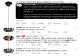 donkan jeevas (we major) and 66... · 1d DREAM A @dreamhangout 2m Any money that I get from subs, donations, bits, or otherwise from streaming this month will go to the trevor project to help LGBTQIA+ youth :D just a small thing I think would be cool for us to do together, give me motivation to actually stream some too LMAO, happy pride month! Dream 204 27 1,465 9,636 1 Jurk @JurklsKing · 1d explain in NFL terms 4 27 38 849 lijah the nfl said they'll donate the money from every ticket bought for a month straight but they didn't play any games that month @yklijah · 1d 27 59 4,274 Jurk @JurklsKing · 1d WHAT THE F--- FIRE GOODELL RN 7 27 33 1,917